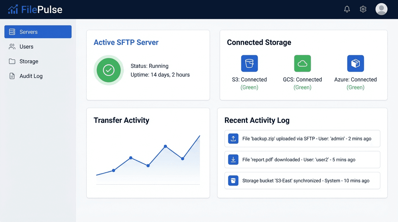 FilePulse dashboard